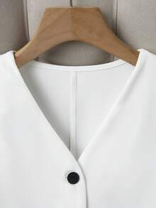 Damen Vintage ärmellose Weste, einzigartiger eleganter einfarbiger Webstoff Knopfverschluss Weste, geeignet für Abenddate, Urlaub, Geburtstagsparty, formelles Dinner, Einschulungsparty, Lässig, Singles Party, Bühnenauftritt, Country-Musik-Konzert, Frühling/Sommer/Herbst