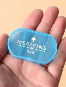 1 hộp đựng thuốc hình bầu dục in chữ thập 'MEDICINE', hộp đựng thuốc di động ba ngăn, hộp đựng đồ mini, hộp đựng đồ trang sức và thuốc di động, quà tặng sáng tạo được cá nhân hóa với logo chữ cái, thích hợp cho du lịch, hoạt động ngoài trời, túi xách, túi, hộp đựng đồ trang trí du lịch thiết kế độc đáo, hộp đựng thuốc - Nhiều màu - Xem 6