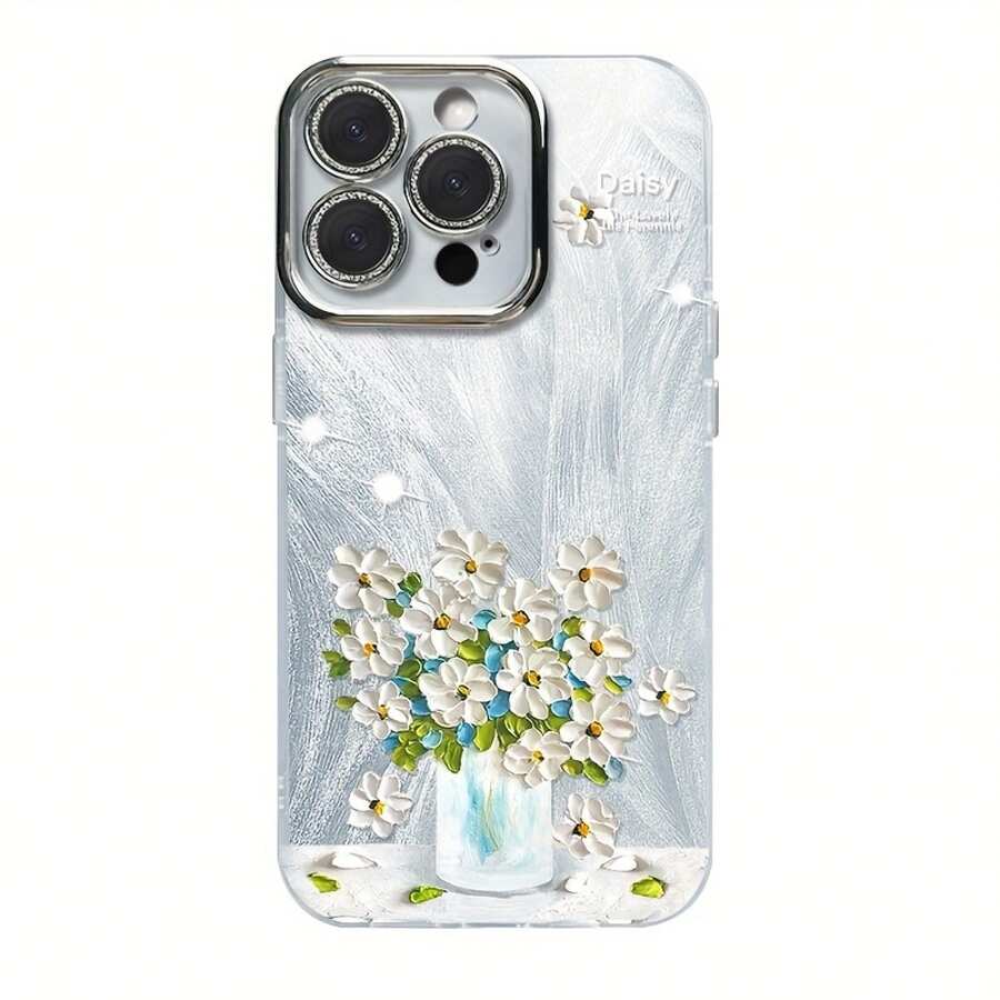 Estuche para teléfono 1 estuche para teléfono con láser IMD degradado con estampado vibrante, modelos 16, 15, 14, 13, 12 y 11, incluidas las series completas 13, 14 Pro, 15 Plus y 16 Pro, con película para lentes y un diseño híbrido clásico a prueba de golpes. - Colores mixtos 1 - Ver 1