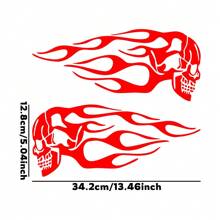 Universal Motorcycle Fuel Tank Flame Totem Sticker - one-size - View 8