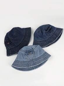 Men&Women, Solid Color Cowboy, Pocket, Fisherman's Hat