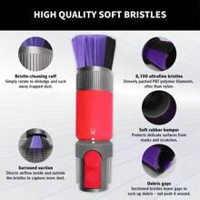 Space-Saving Wall-Mounted Vacuum Cleaner Head Holder - Easy Install, Durable Plastic Organizer With Utility Hooks, Utility Hooks