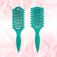 1 件轻质卷发刷 - 采用透气设计，可快速干燥和定型头发，帮助定义和造型男士和女士的卷发，减少毛躁和分叉，适合夏季、旅行和日常使用 - 均碼 - 查看 12