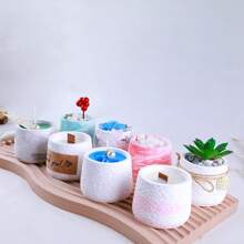 1pc Taper Candle Cup Silicone Mold, Moon Texture Modeling Cement Plaster Resin Casting Home Decoration, Window Sill Potted Plant, Succulent Tablescape, For DIY Christmas And Easter Candle Holders, Creative Gifts, Crafts Molds