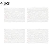 1pc Square Lace Sunflower Placemat, French Lace Luxury Placemat Heatproof Mat For Plates Bowls Fruit Tray Tabletop Decoration
