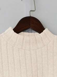 Nouveau Top t-shirt casual quotidien en peluche chaud à col rond, de couleur unie et rayé, pour femmes en automne