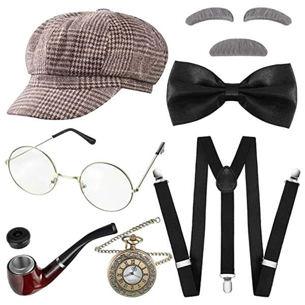 Grandpa Old Man Costume For 100Days Of School Costume Halloween Grandfather