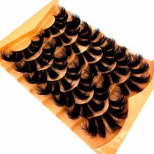 7 Pairs Mixed False Eyelashes Set, Looking Natural Faux Mink Lashes Include Cat Eye, Fluffy 3D Mink, Striped Styles - màu đen - Xem 5