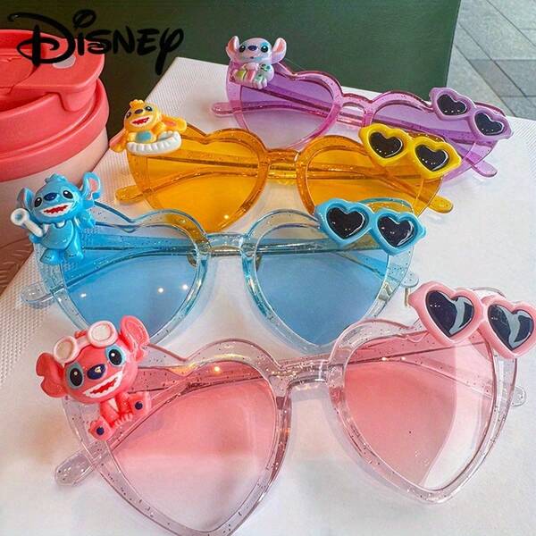1pc/Set Disney Stitch Sunglasses, Unisex, Available In Blue, Pink, Purple, Yellow, Essential For Summer, Lightweight, Minimalist, Suitable For Christmas, Valentine's Day, Thanksgiving, Halloween, Birthday Gifts For Friends