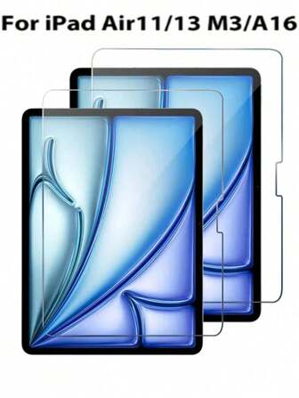 2 pièces Protection d'écran en verre trempé pour iPad - haute définition, haute transparence, anti-rayures, anti-chutes, couverture plein écran, forte résistance aux empreintes digitales, tactile sensible, compatible avec iPad