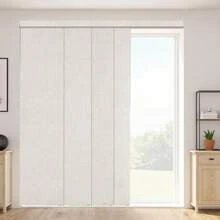 Panel Track Blinds, Extendable Track From 45.8 In To 86 In W, Trimmable Panel Curtains Up To 96 In H, Vertical Blackout Panel Blinds For Sliding Doors, Patio Doors, Room Divider, Light Gray - Light Grey - View 9