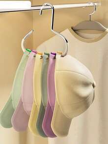 5pcs Creative Circle Shaped Hanger With Non-Slip Hook, Multifunctional Hanger For Hats, Scarves, Belts, Simple And Practical Organizing Tool - Multicolor - View 10