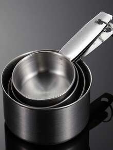 4 件/8 件不锈钢量杯套装，多件套厨房测量工具，用于烹饪和烘焙，测量干性成分和液体