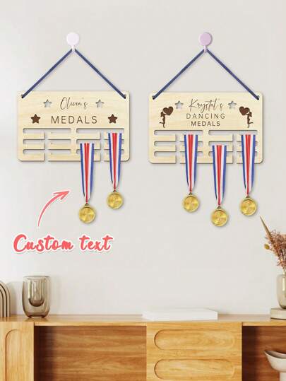 Personalised Medal Hanger, Wooden Medal Hanger, Custom Medal Display, Running Medal Hanger, Personalise Wooden Plaque Sign, Gymnastics Medal,Personalised Medal Display Hanger , Wooden Medal Holder With Shelf, Custom Medal Rack, Wood Medal Hanger, Race Medal Holder