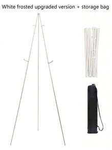 1PC 63" Easel Stand For Wedding Sign, Display Poster, Sign Poster Stand For Display, Display Easel Stand With Bag, Holds 5 Lbs,Easel Stand For Display, Foldable Portable Ground Easel For Wedding Banner And Poster Display Stand, Tabletop Easel Display Metal Tripod Party Favors Room Decor Bride Gifts Birthday Graduation Birthday Decorations Party Decorations Bachelorette Wedding Outdoor Decoration Summer Beach Back To School School Supplies