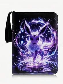 pokemon Álbum de recortes para tarjetas Pokémon, carpeta con 4 bolsillos, 50 páginas doble cara para 400 tarjetas de colección, portador de tarjetas