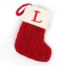 1 جورب مصنوع بالإبرة الأبجدية لعيد الميلاد, ديكور شجرة عيد الميلاد المنزلية, جورب مطرز كيس هدية حلوى, مناسب لحفلات الأعياد, حفلة عيد الميلاد, ديكور المهرجان, مؤتمرات الحزب, ديكور المنزل, ديكور عيد الميلاد المرح, عطلة الميلاد, السنة الجديدة السعيدة, هدية عيد الميلاد, ديكور عيد الميلاد