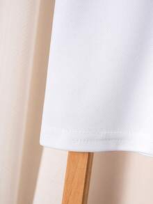 男童撞色短袖 Polo 衫 - 白色 - 查看 8