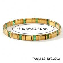 1 PIEZA Pulsera con cuentas de estilo bohemio y cuentas de vidrio TILA, ideal para el océano y las vacaciones de verano, adecuada tanto para hombres como para mujeres, ideal como regalo