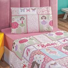 3-Piece Children's Sheet Set, Fun, Colorful Prints, Elastic - Ballet - View 2