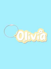 1 件个性化可定制姓名返校个性化亚克力字母钥匙扣礼物，背包姓名标签，可爱儿童背包姓名钥匙扣，布袋标签，午餐盒标签，包挂钥匙扣，配有可爱配饰，色彩丰富，可爱，简约，有趣，极简主义，通用，基本款，定制，个性，独特，
