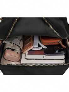 大容量多功能旅行背包，新款牛津布款式，时尚通勤，休闲双肩包，轻便旅行 - 彩色 - 查看 4