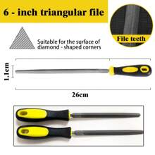 Wysokiej twardości stal wysokowęglowa, płaski, trójkątny, półokrągły, kwadratowy, uniwersalny pilnik maszynowy o średnich zębach i drobnym ziarnie, odpowiedni do obróbki metali, drewna, piłowania i szlifowania tworzyw sztucznych