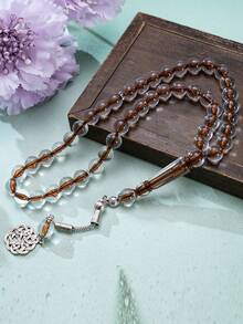 1pc, 45pcs Acrylic Muslim Prayer Beads, Islamic Tasbih Rosary Bracelet, Lightweight Luxury Unisex Bracelet, For Worship Praying, Festival Gift - Multicolor - View 12