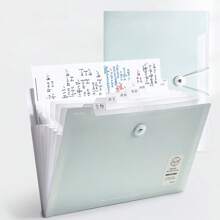 1pc Cute Exam Paper/Document Organizer Bag, A4 Size Subject Separation Accordion File Folder For Office, School, Students,For School Supplies,Back To School