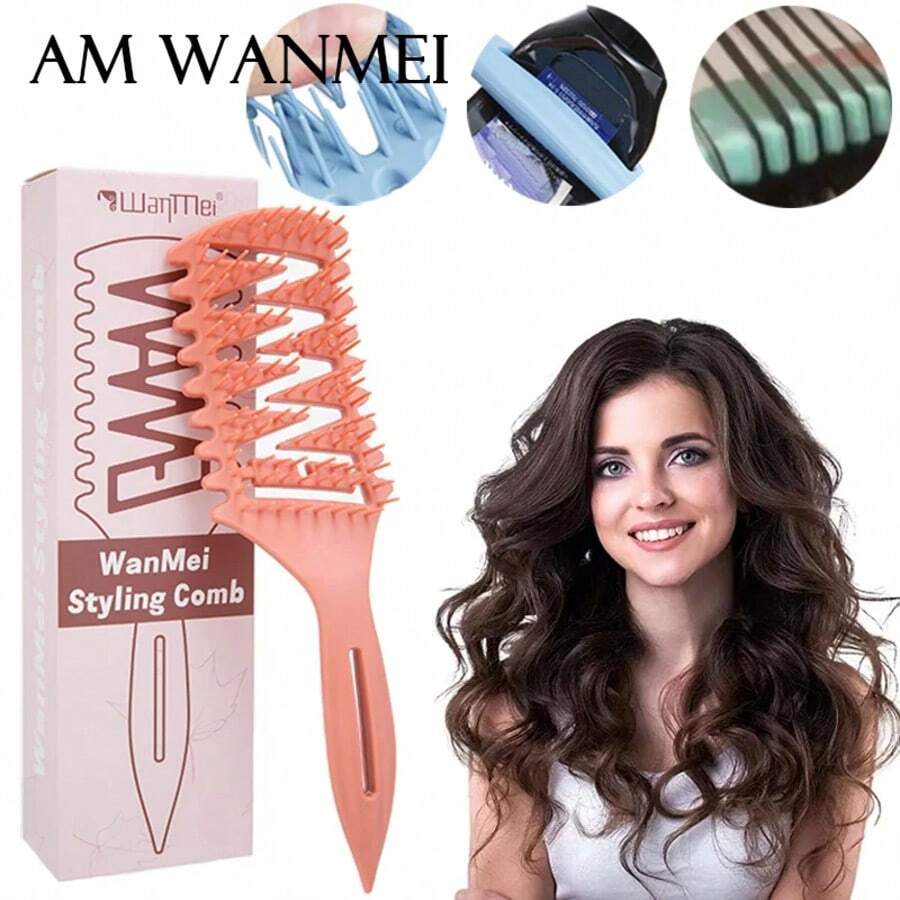 卷发梳 1/2/3 件，卷发梳，卷发梳，带叉子的卷发梳，带梳子清洁爪的卷发梳，空心顺发梳，塑造和定义卷发，适合女性和男性，减少拉扯和卷发分离，盒装，可作为母亲节、朋友/家人送给女朋友的礼物