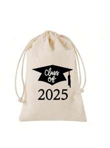 1/10pcs, Graduation Party Gift Drawstring Bags, 2025 Class Party Commemorative Gift