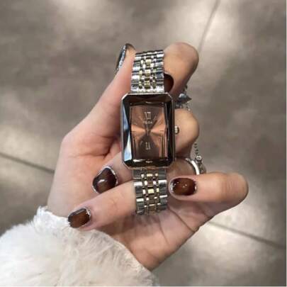 1pc CILOA Brand Women Lightweight Luxury Small Dial Quartz Watch, Waterproof New Fashion Ladies Watch