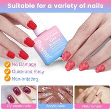 050Gel Nail Polish Remover, Professional Gel Polish Remover For Nails Non-Irritating Easily & Quickly Remove Nail Polish, Gel Remover Tools Kit Nail File Cuticle Pusher Nail File Grit-1 - 凝膠指甲油去除劑(1 包) - 查看 4