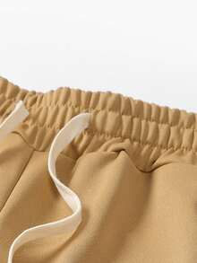 4pcs Men's Solid Color Basic Casual Sweatpants With Pockets And Drawstring Waist, Suitable For Spring, Autumn, Summer Street Fashion, Jogging, Travel, Vacation, Outdoor Commute, And Camping, Ideal Gift For Husband Or Boyfriend - Multicolor - View 3