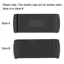 Car Phone Holder, Multi-Functional Dashboard Tablet Holder For Car Suction Cup,Car Mount With Large Clamp For Mobile Phone And Tablet,Universal 2-IN-1 Dashboard Mount For Phones & Tablets, Sleek And Secure Design Compatible With IPhone, Android Phone, Gift For Birthday, Family, Friends For Summer Air Vent Phone Holder, Car Accessories - Black - View 3