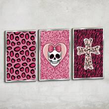 Putuo Decor 2D 平面 3 件德国宗教木质标志墙贴，适用于家庭客厅教堂的墙壁艺术装饰，生日、婚礼、周年纪念、圣诞节、感恩节、旅行礼物和装饰