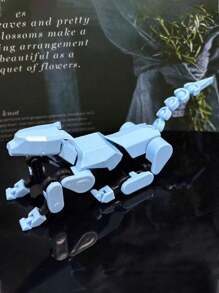 Juego de construcción de muñeco de perro de 13 articulaciones impreso en 3D, con figura de perro ajustable como juguete para alivio de estrés y decoración de habitación