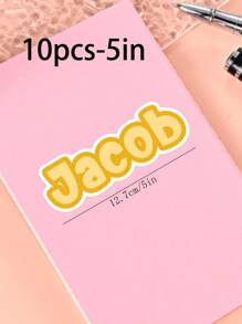 100/50/20/10/1 Pc Customized Name Personalized Stickers - Cartoon Font - Colorful And Variegated Personalized Laptop Stickers, Water Bottle Name Stickers - Suitable For Holiday Gifts, Daily Decorations, Notebook Stickers, Candy Baking Packaging Bag Decorations, School Supplies, Back To School, Multi-Functional, Ornamental, Reusable, Modern, Colorful, Cute, Vintage, Cartoon, Kawaii, Custom, Personalized, Unique, Customized, Workers, Clients, Students, For Business/Work/ Office, For School, Desert Fall Cozy