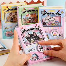 80pcs Mini Pocket Notebook With Colorful Inner Pages, To-Do List Organizer, Cute Cat Style, Suitable For Crafts, Scrapbooking, DIY, Great For School, Office And Home, Random Style - Multicolor - View 4