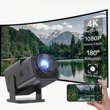 投影仪 2025 迷你 1080P 高清支持智能便携式投影仪，180° 可调，圣诞剧院必备，圣诞派对专用投影仪便携式房间投影仪 - 英規插(220-240V) - 查看 2