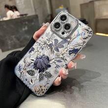 Funda para teléfono 1 funda para teléfono con temática de Año Nuevo 16/15/14/13/12/11 Pro Plus 2025, con textura con revestimiento láser IMD. Incluye una película de lente y ofrece protección contra golpes, lo que lo convierte en un híbrido clásico adecuado tanto para hombres como para mujeres. - Colores mixtos 1 - Ver 6