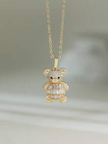 1件浪漫小熊水晶手链，适合作为礼物送给朋友和女朋友，日常及节日佩戴，女士皆宜。 - 吊墜項鍊 - 查看 15