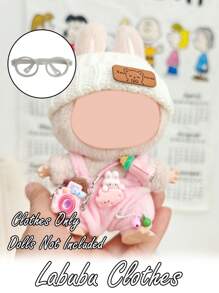 1 Stück Kleidung für (Puppe nicht enthalten), Puppenkleidungs-Set, Mini Kamera Zubehör Anhänger, Taschenverzierung Anhänger/Schlüsselanhänger/Mini Charm, geeignet als Party-, Familien- und Geburtstagsgeschenke. Süßer Hut-Schuhe-Sonnenbrille Anzugsatz, passend für Kleidung & 17cm stehende Puppen, Spaßiges Zubehör für Vatertag, Muttertag, Valentinstag, Erntedankfest, Ostern, Geburtstage, Geschenke an Familie und Freunde, Hochzeiten, Abschlussfeiern.