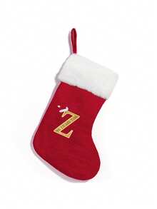 1 件，豪华红色针织圣诞袜，配有超柔软毛绒白色袖口 - 优雅的场景装饰、舒适的房间装饰、节日家居装饰、节日派对装饰和圣诞装饰必备品 - 多色 - 查看 33