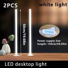 1pc Compact LED Desk Lamp, For Work, Reading, Learning, Bedside, Task Lighting, LED Light, USB Lamp, Computer Monitor Light