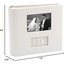 Álbum de fotos Malden I Do, Nuestra boda blanco y plateado, 1 L3PH - "Acepto" Blanco - Ver 6