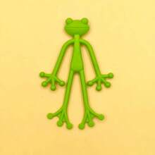 1/5PCS Durable Green Frog Plant Support Pile - Cute Frog Flower Pot Embracing Plant Climbing Fixing Clip, Plastic Garden Decoration, Suitable For Indoor And Outdoor Use, Perfect For Supporting Stem Growth, Frog Garden Decoration, Indoor Plant Support | Fun Garden Accessories | Durable Plastic