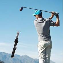 高尔夫橡胶握把高尔夫用品手部练习握把高尔夫挥杆训练握把，右手高尔夫球杆握把训练器，高尔夫练习握把适合初学者学习正确握杆姿势