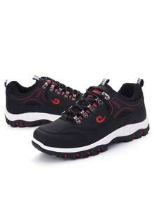 Men Hiking Shoes Waterproof Non-Slip Sport Shoes Casual Running Camping Shoes Outdoor Sneakers For Men - 黑色 - 查看 5