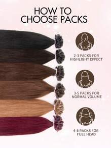 50 Strands U-Tip Hair Extensions 100% Real Human Hair Remy Quality Keratin Hot Fusion Straight Natural Soft Black Brown Blonde Highlights 12/16/20 Inch 30g Per Pack For Women All Ethnicities, Versatile Hair Styling | Natural Appearance | Highlighted Hair Strands, Hair Accessories